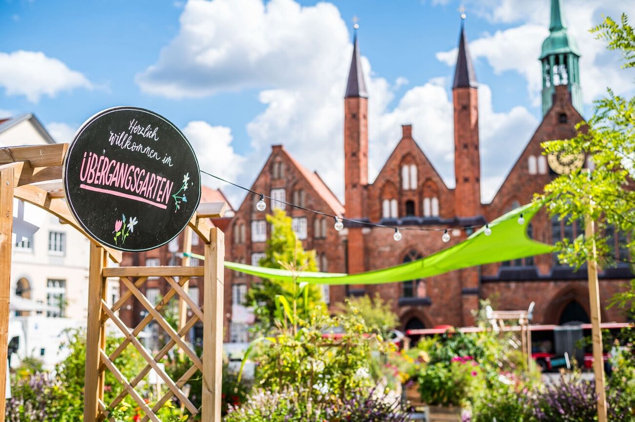 L&uuml;beck &Uuml;BERGANGSGARTEN auf dem Koberg