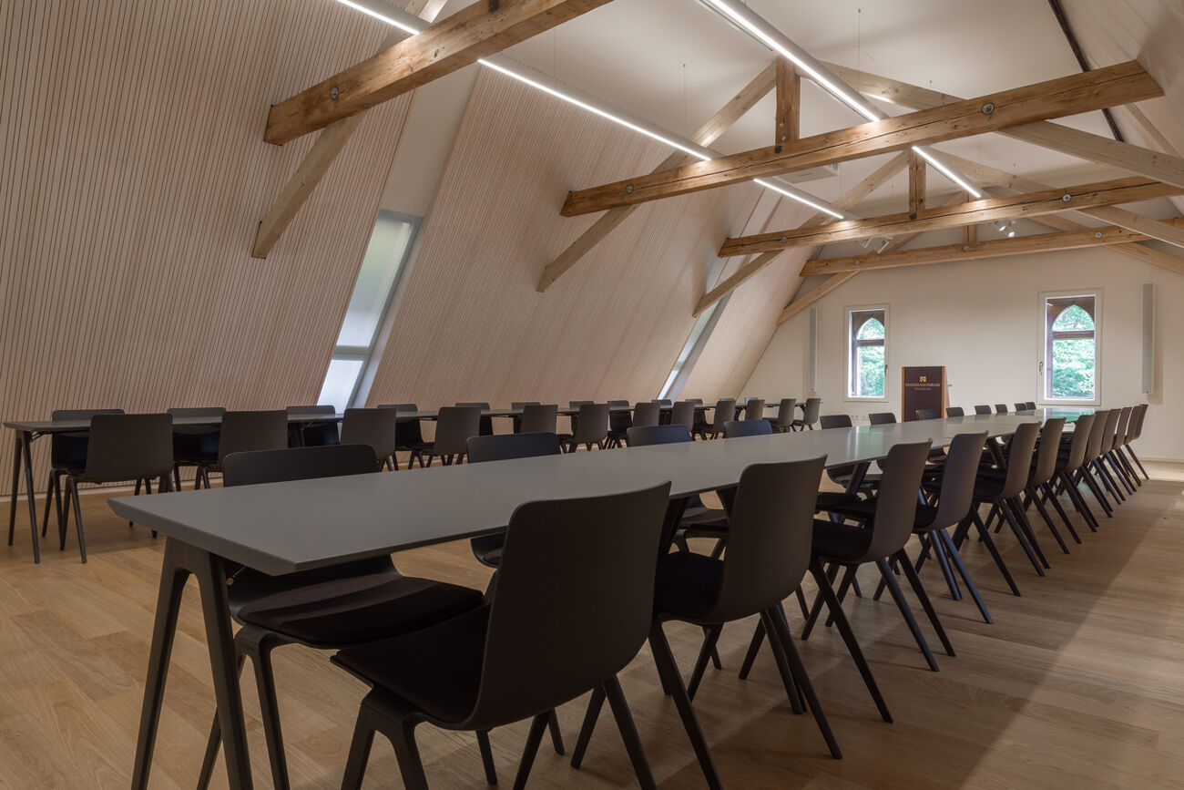 Abgebildet ist das Dachgeschoss des St. Emmeram Forums nach der Sanierung